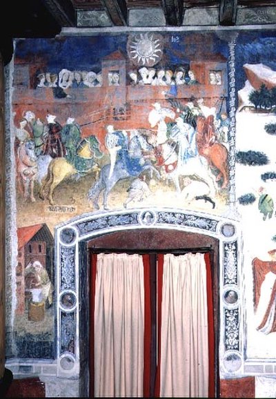 2月、1400年頃（フレスコ画） 作： Italian School