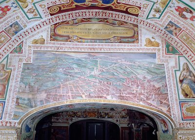 ローマの道路、教皇シクストゥス5世の治世中 作： Italian School