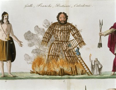 The Wicker Man、「The History of the Nations」より (litho) 作： Italian School