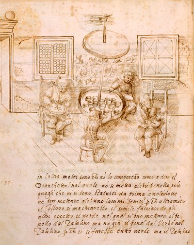 古代の造船術、1589年 作： Italian School