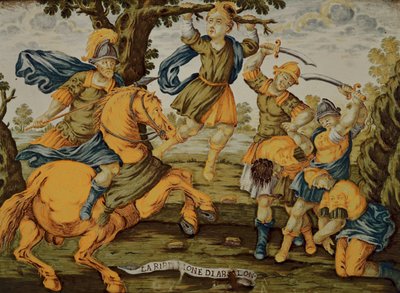 ダビデ王の息子アブサロムの反乱 作： Italian School