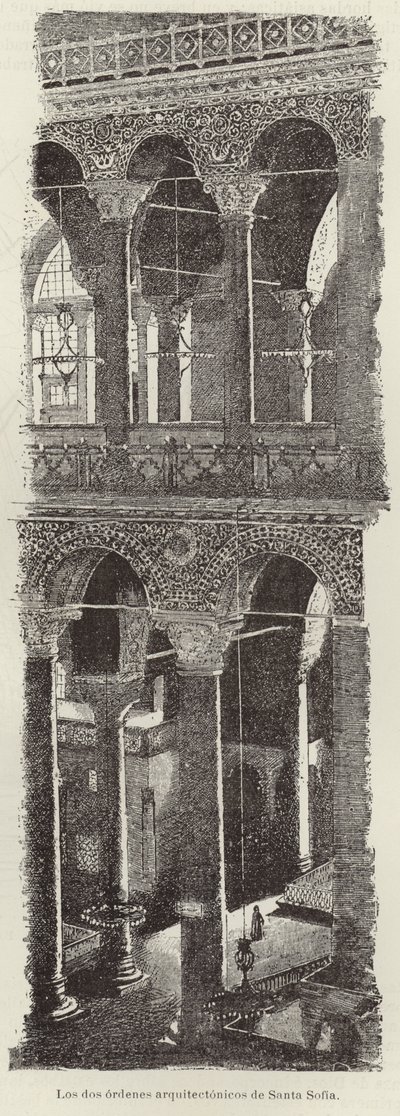サンタソフィアの2つの建築命令 作： Italian School
