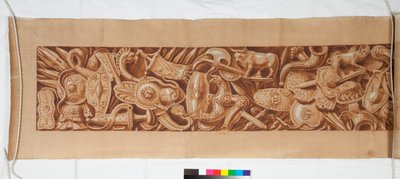 アンティークの後の3つのドローイング、c.1750（黒いチョークのかすかな表示の上に茶色のウォッシュで強調されたブラシのドローイング） 作： Italian School