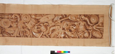 アンティークの後の3つのドローイング、c.1750（黒いチョークのかすかな表示の上に茶色のウォッシュで強調されたブラシのドローイング） 作： Italian School