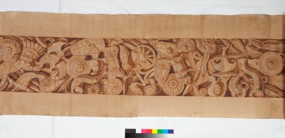 骨董品の後の3枚の絵、c.1750 作： Italian School