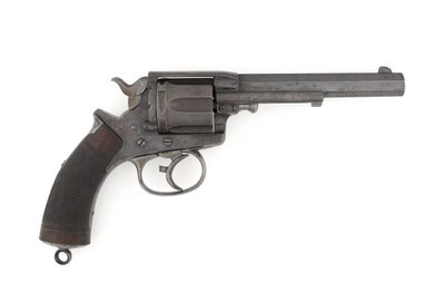 トランター.450インチ・ダブルアクション・センターファイアリボルバー、1878年頃（リボルバー、センターファイアー、トランターMK I、.450インチ・アーミー・ダブルアクション 作： Italian School