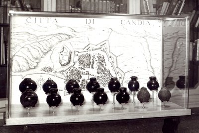 ベネチアンボムとクレタの街の地図 作： Italian School