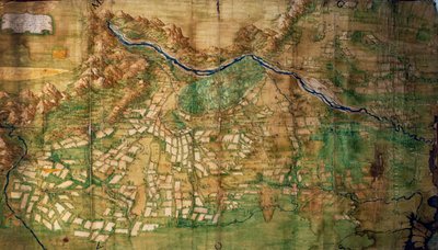 イタリア, ブレンタとピアヴェの間のヴェネト領域, 地図 作： Italian School