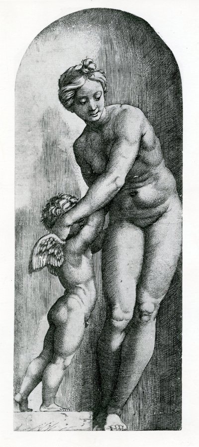 金星とアモール、17世紀 作： Italian School