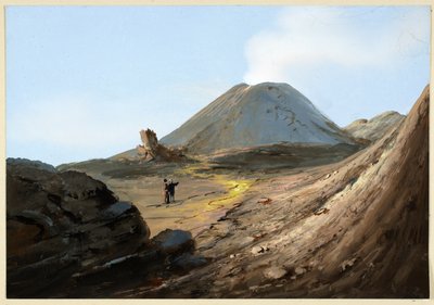 ベスビオ、1880年10月 作： Italian School