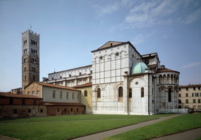 ルッカ大聖堂の眺め 作： Italian School