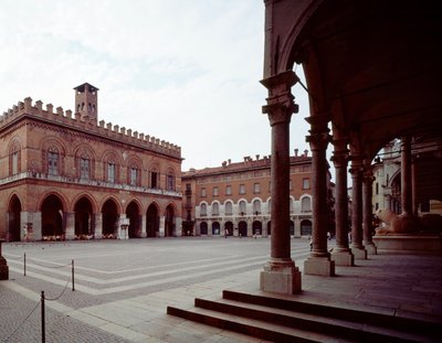 メイン広場（コムーネ広場）の眺め 作： Italian School