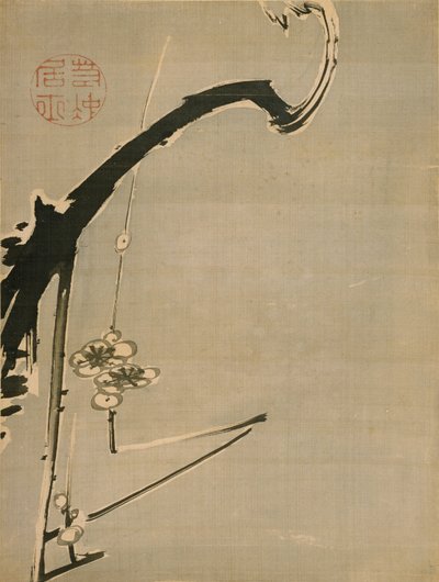 梅花図 伊藤若冲（1716-1800） - 18世紀 - 紙に水彩・墨 - 34,8x26,2 - サントリー美術館 作： Ito Jakuchu