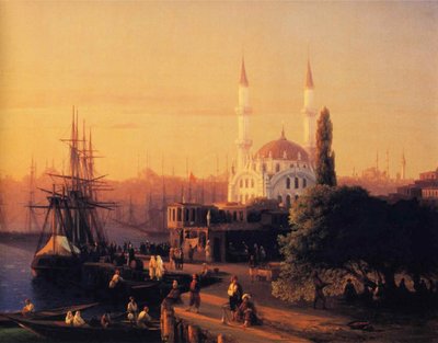 コンスタンティノポールのパノラマ（詳細） 作： Ivan Aivazovsky