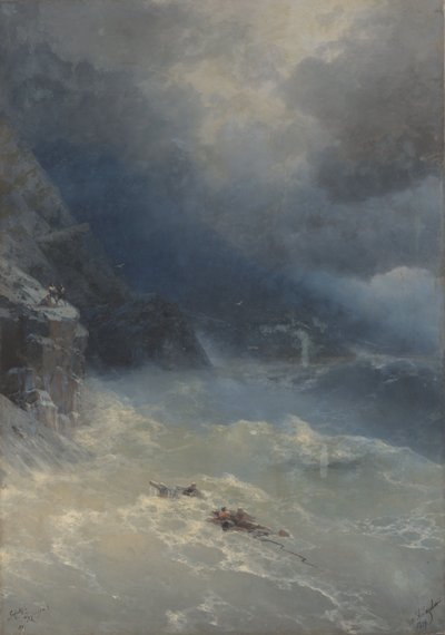 綾の岬の嵐 作： Ivan Aivazovsky