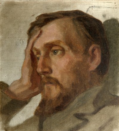 文芸評論家で哲学者のヴィサリオン・G・ベリンスキーの肖像、1811-1848年、1879年。 作： Ivan Alexandrovich Astafyev