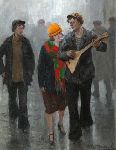 若いカップル、1920年代 作： Ivan Alexeyevich Vladimirov