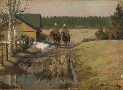 乗馬のコサック、1916 作： Ivan Alexeyevich Vladimirov