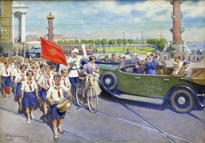 レニングラードの外国人観光客 作： Ivan Alexeyevich Vladimirov