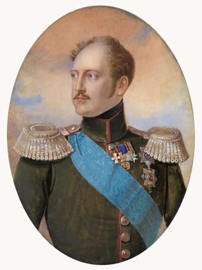皇帝ニコライ1世の肖像 1796-1855 作： Ivan Andreyevich Winberg