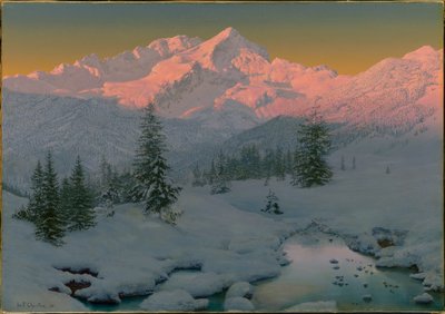 ガルミッシュ山脈のふもと、バイエルン州、1922年 作： Ivan Fedorovich Choultse