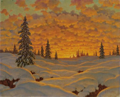 フィンランドの日没 作： Ivan Fedorovich Choultse