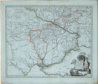 ノヴォロシースク県の一般地図、1779年。 作： Ivan Ivanovich Islenyev