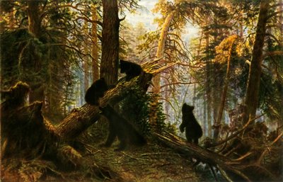 松の木の朝、1889年、1965年。 作： Ivan Ivanovich Shishkin