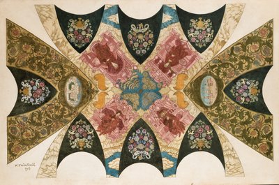 ニジニノヴゴロド州立銀行の天井壁画のオリジナルデザイン 作： Ivan Yakovlevich Bilibin