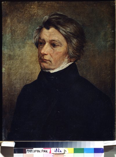 「詩人アダム・ミツキェヴィチの肖像 (1798-1855)」" イヴァン・フルツキー (Khroutsky ou Khroutski) (1810-1885) 1850 年、ロシア国立文学芸術アーカイブ、モスコウ 作： Ivan Khrutsky