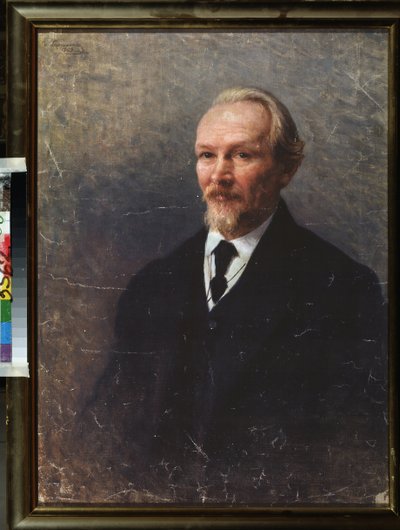哲学者で作家のヴァシーリー (ヴァシーリー) ヴァシーリーヴィチ ロザノフ (1856-1919) の肖像画。 Ivan Kirillovich Parkhomenko（1870-1940）による絵画、キャンバスに油彩 作： Ivan Kirillovich Parkhomenko