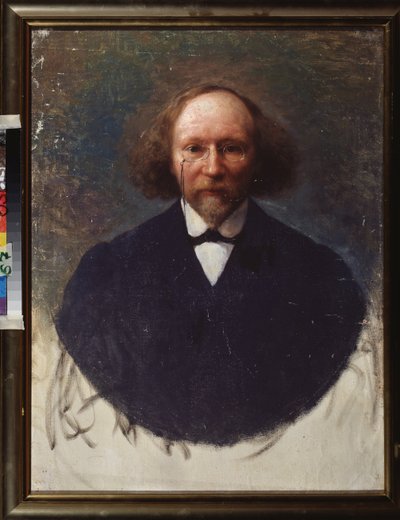Portrait du sing Vyacheslav (Vyacheslav) Ivanov (1866-1949)。 Ivan Kirillovich Parkhomenko (1870-1940) の絵画、huile sur toile 作： Ivan Kirillovich Parkhomenko