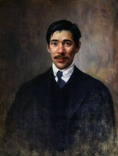 コーニー・チュコフスキーの肖像、1909年頃 作： Ivan Kirillovich Parkhomenko