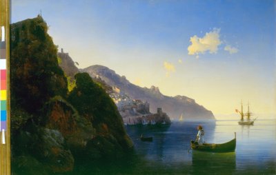 アマルフィ海岸 作： Ivan Konstantinovich Aivazovsky