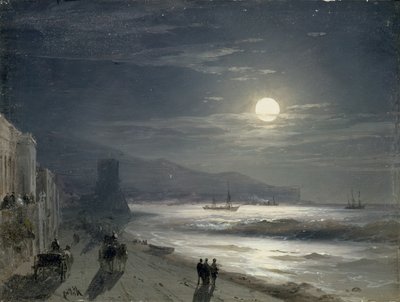 月の夜、1885 作： Ivan Konstantinovich Aivazovsky
