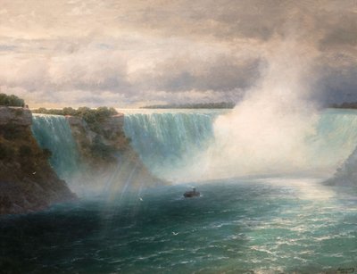 アイヴァゾフスキーによるナイアガラの滝、イヴァン・コンスタンティノヴィッチ (1817-1900) 作： Ivan Konstantinovich Aivazovsky