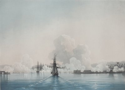 セヴァストポリ。コンスタンティン砦。ニコラス砦、1850年代 作： Ivan Konstantinovich Aivazovsky