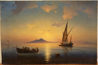 ナポリの海 par Aivazovsky, Ivan Konstantinovich (1817-1900) 作： Ivan Konstantinovich Aivazovsky