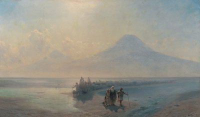 アララト山からのノアの降下 作： Ivan Konstantinovich Aivazovsky