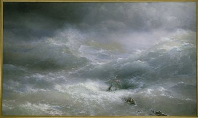 ザ・ウェーブ・パー・アイヴァゾフスキー、イヴァン・コンスタンティノヴィッチ (1817-1900) 作： Ivan Konstantinovich Aivazovsky