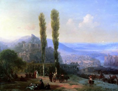 ティフリスの眺め、1869 年。 作： Ivan Konstantinovich Aivazovsky