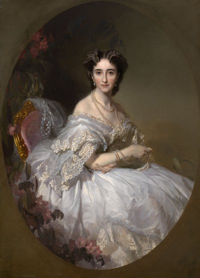 アナスタシア・ウシャコバの肖像、コニー1824-1902 作： Ivan Kosmich Makarov