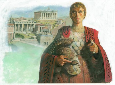 古代ギリシャの戦士アンドール政治家、1990 年代 作： Ivan Lapper