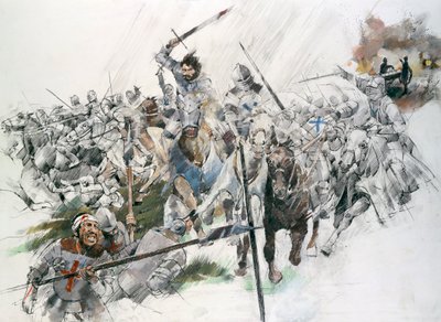 フロッデン フィールドの戦い、1513 年、c1990-2010。 作： Ivan Lapper