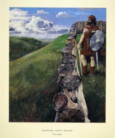 1994 年、レスターシャー州、リディントン キャッスル ヒルフォートの兵士 作： Ivan Lapper