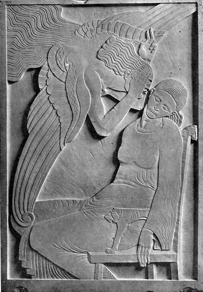 受胎告知（低浮き彫り） 作： Ivan Mestrovic