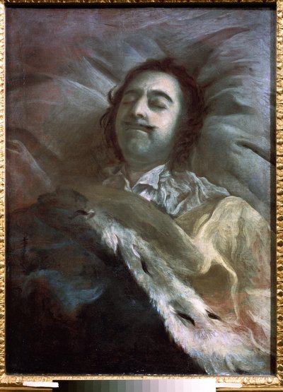 ピョートル大帝の死の床で 作： Ivan Nikitich Nikitin