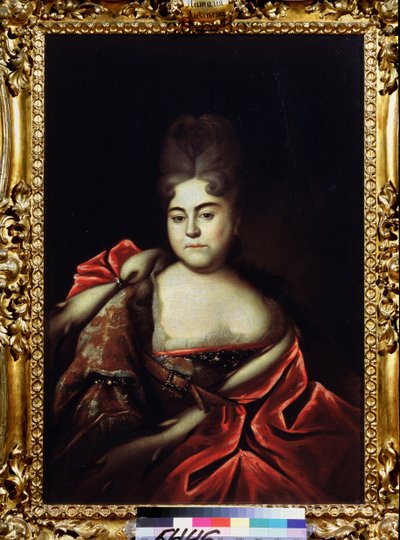 ピョートル大帝 (1672-1725) の姉妹であるロシアの大公女ナタリア アレクセーヴナ (1673-1716) の肖像 (ナタリア アレクセーヴナ大公女の肖像、ピョートル大帝の姉妹)。 Ivan Nikitich Nikitin (Nikitin) による絵画 (1680 年頃 - 1680 年以降) 作： Ivan Nikitich Nikitin