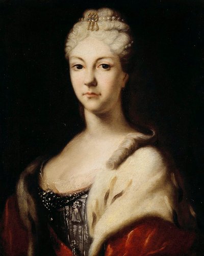 ロシアのナタリア・アレクセーエフナ大公女の肖像、1673～1716年、1716年以前。 作： Ivan Nikitich Nikitin