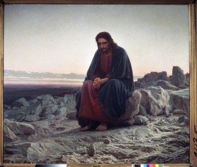 荒野のキリスト 作： Ivan Nikolaevich Kramskoy
